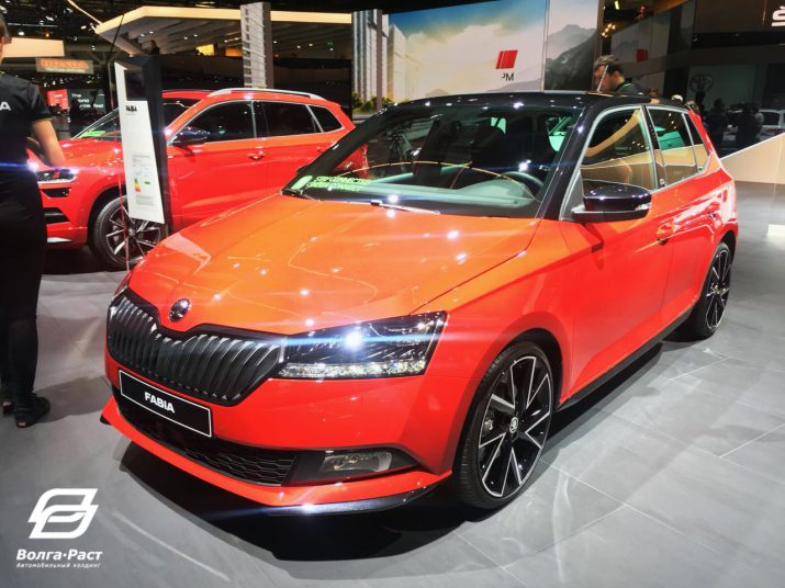 Демонстрация ŠKODA Fabia, который выйдет в 2019 году